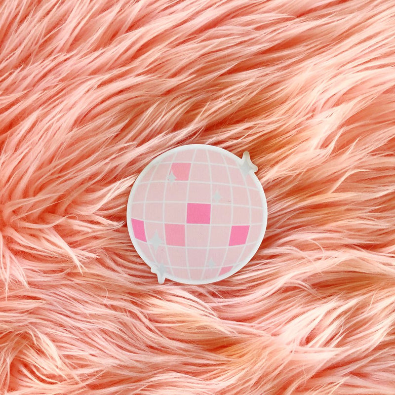 LUA* Pink Disco Ball Sticker -  - Stickers - Feliz Modern