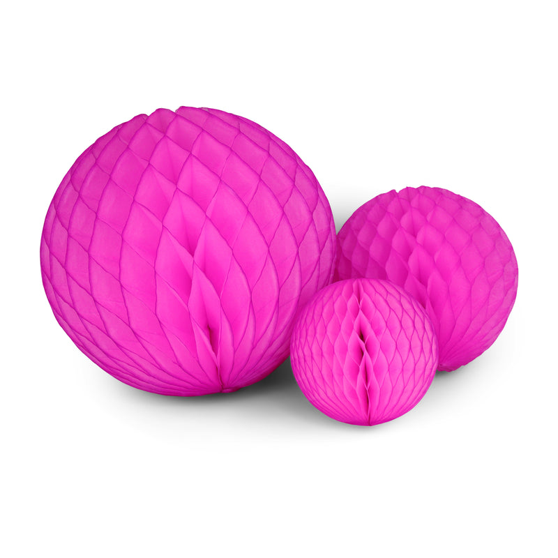 TCN* Neon Pink Honeycomb Trio -  - Party Supplies - Feliz Modern