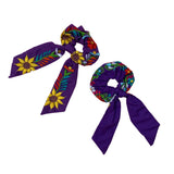 MAPC Floral Scrunchies - Purple - Hair Accessories - Feliz Modern