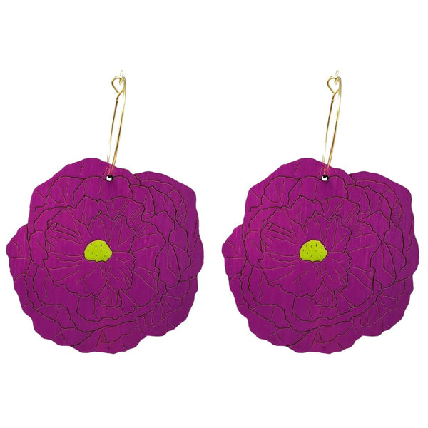 LCM* Purple Flower Earrings -  - Earrings - Feliz Modern