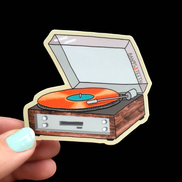 BAT* Record Player Sticker -  - Stickers - Feliz Modern