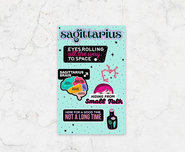 FCL Sagittarius Sticker Sheet -  - Stickers - Feliz Modern