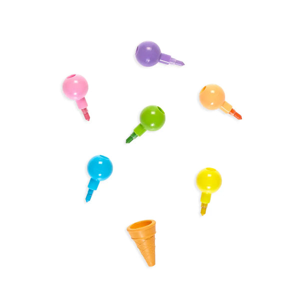 OLY* Rainbow Scoops - Vanilla Scented Stacking Crayons -  - Office & Stationery - Feliz Modern