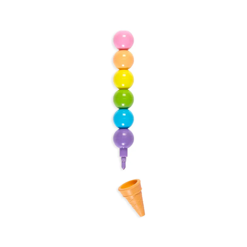 OLY* Rainbow Scoops - Vanilla Scented Stacking Crayons -  - Office & Stationery - Feliz Modern