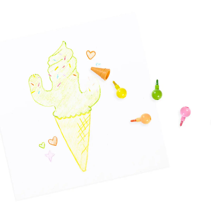 OLY* Rainbow Scoops - Vanilla Scented Stacking Crayons -  - Office & Stationery - Feliz Modern