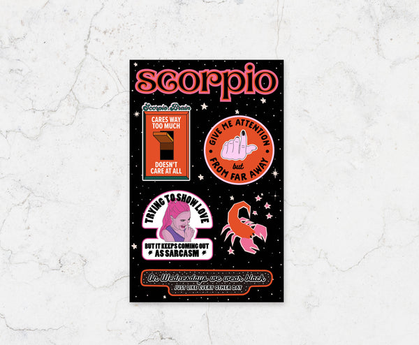 FCL Scorpio Sticker Sheet -  - Stickers - Feliz Modern