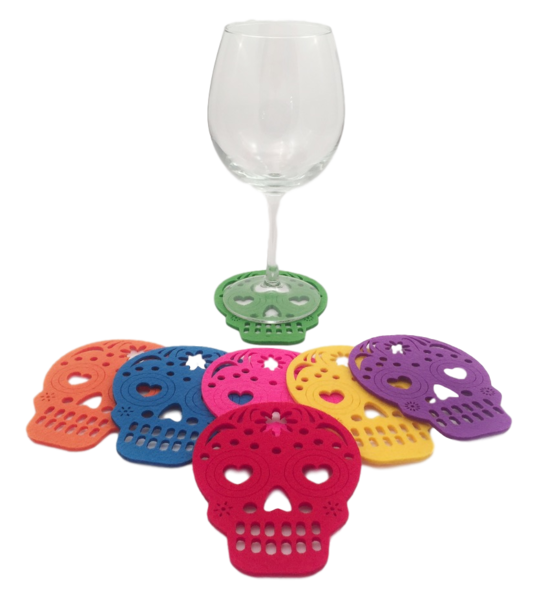 BUI* Calavera Skull Papel Picado Coasters -  - Coasters - Feliz Modern