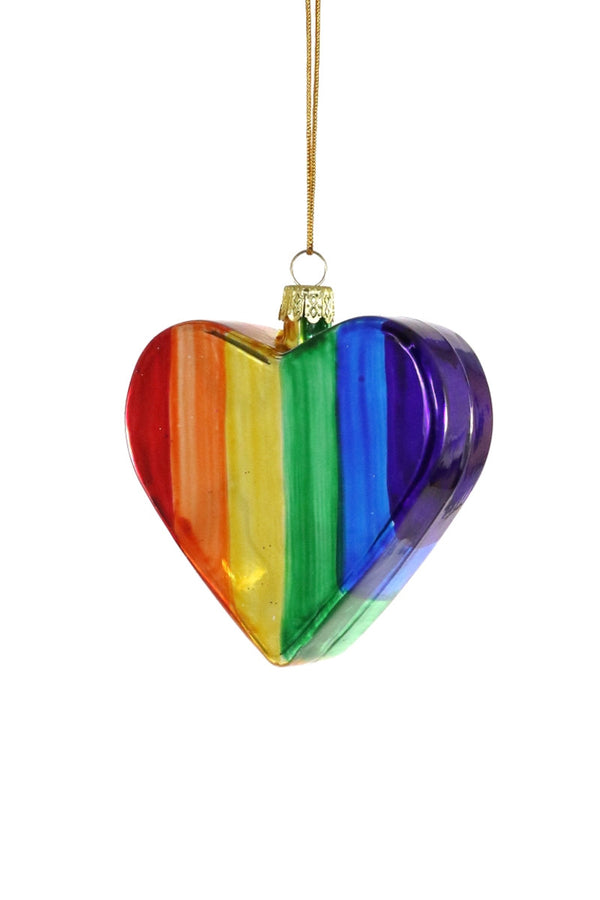 CFC Small Rainbow Heart Ornament -  - Christmas - Feliz Modern