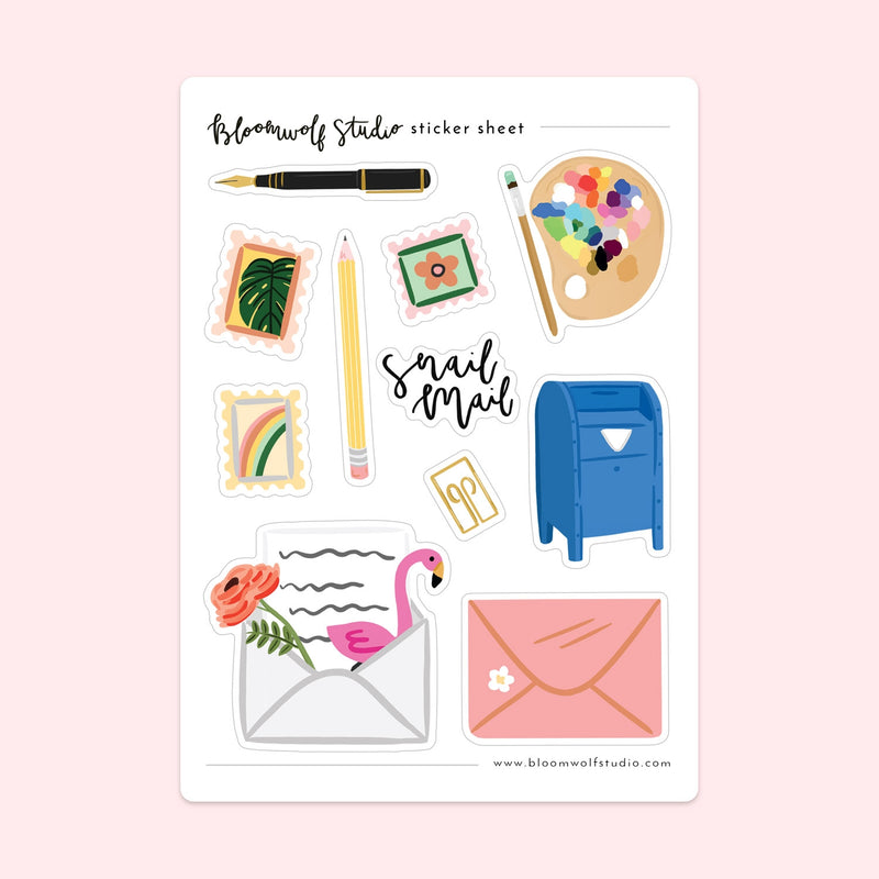 BWS* Snail Mail Sticker Sheet -  - Stickers - Feliz Modern