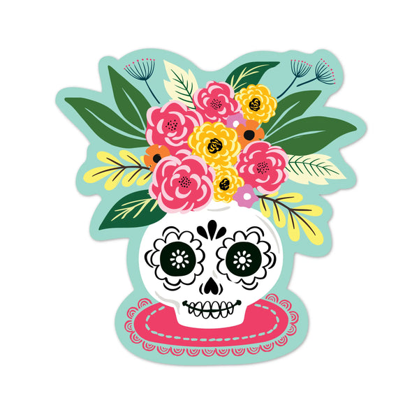 Skulls And Flowers Planner Sticker Sheet - Libby And Lou Decorative Stickers For Journals & Planners