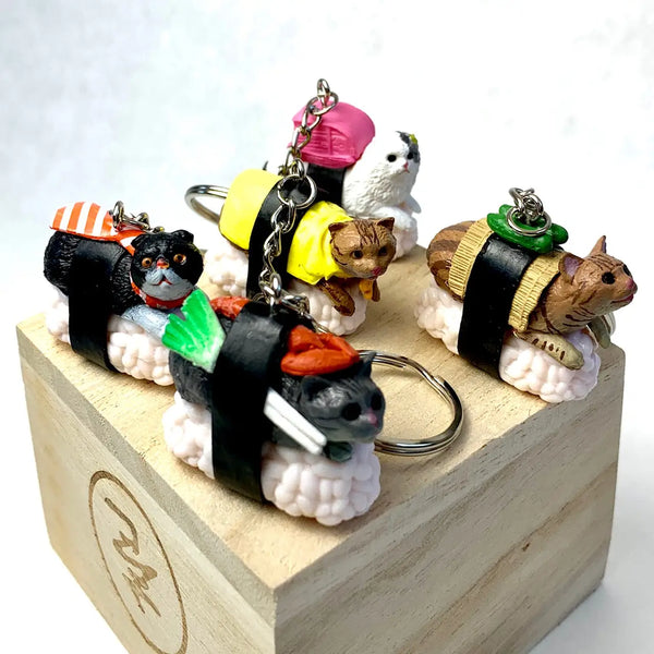 BCM Sushi Cat Keychain (OLMOS) -  - Keychains - Feliz Modern