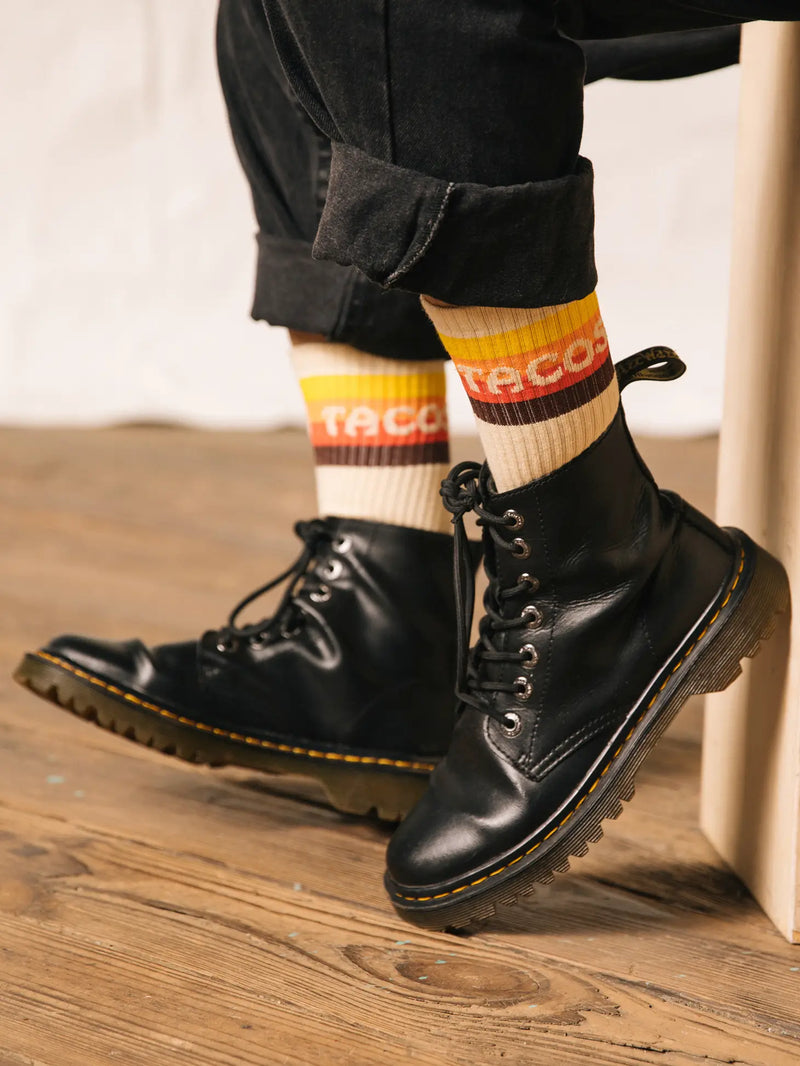 PYF Taco Van - Striped Socks -  - Socks - Feliz Modern