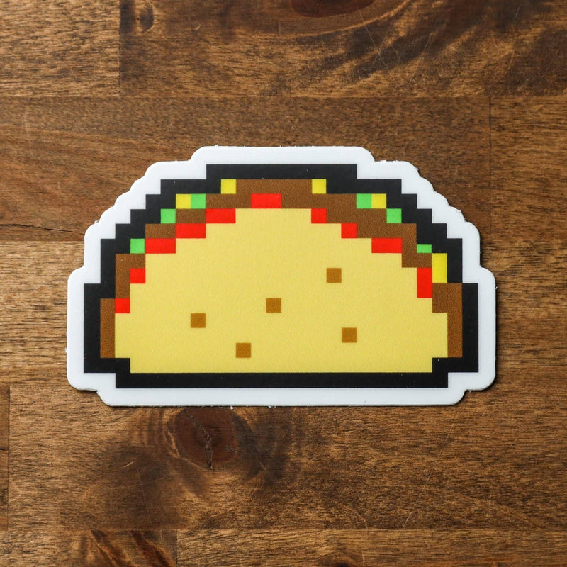 TCG 8 Bit Taco Sticker -  - Stickers - Feliz Modern
