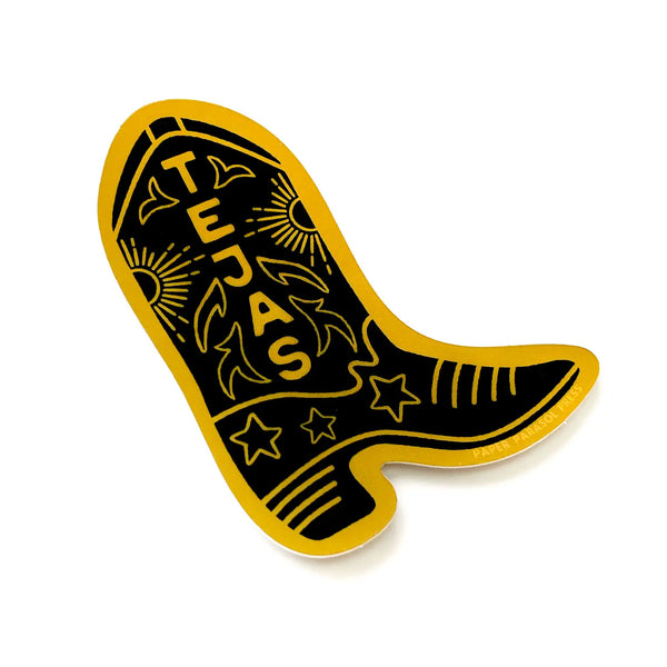 PPP* Tejas Black Boot Sticker -  - Stickers - Feliz Modern