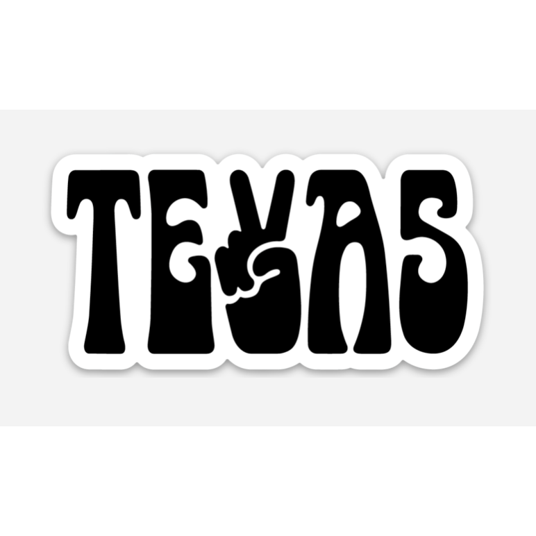 RRCC Peace Texas Sticker -  - Stickers - Feliz Modern