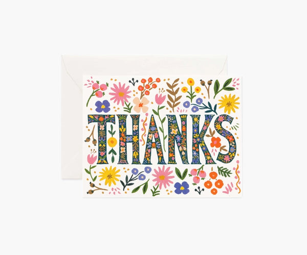 RPC Floral Thanks Card -  - Cards - Feliz Modern