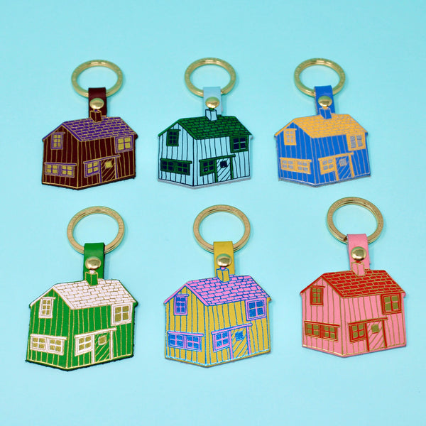 AKCD* Cabin Keychain (Turquoise) -  - Keychains - Feliz Modern