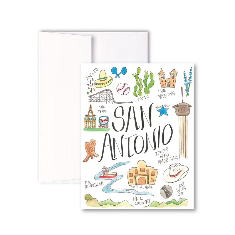 FAV San Antonio Card Set of 8 -  - Cards - Feliz Modern