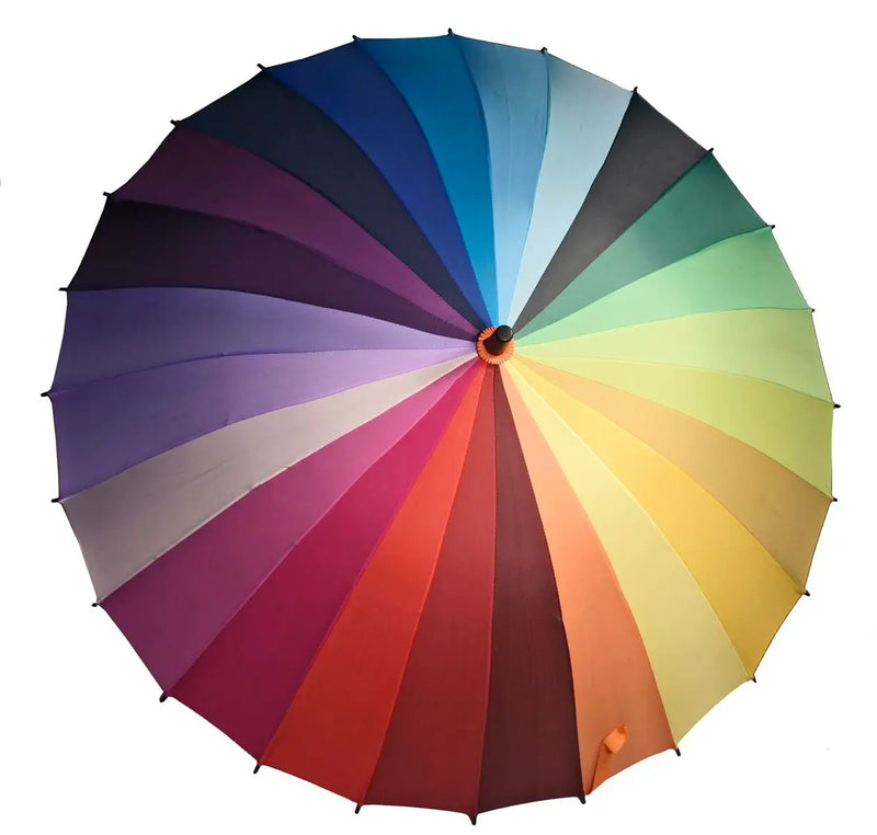 STRL* Rainbow Umbrella - (Curbside Only / In Store Pick-Up) -  - Umbrellas - Feliz Modern