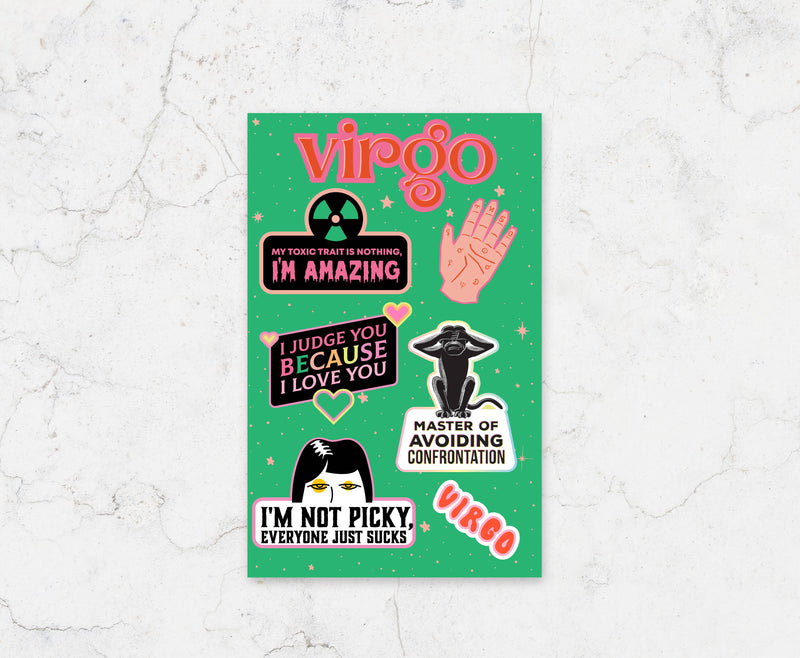 FCL Virgo Sticker Sheet -  - Stickers - Feliz Modern