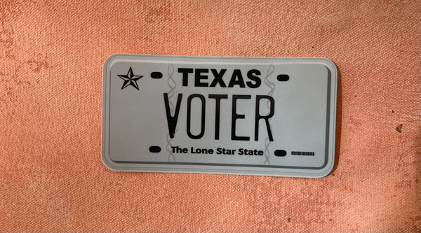 SESU* Voter License Plate Sticker -  - Stickers - Feliz Modern