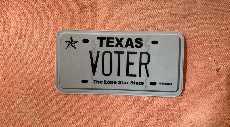SESU* Voter License Plate Sticker -  - Stickers - Feliz Modern
