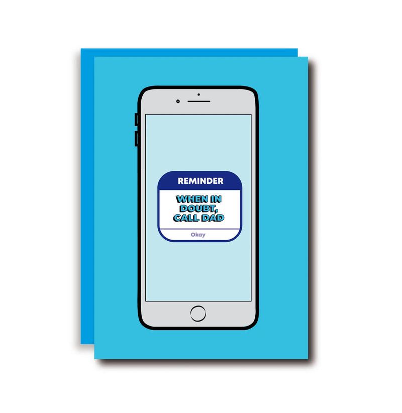 STS* When In Doubt, Call Dad Fathers Day Card -  - Cards - Feliz Modern