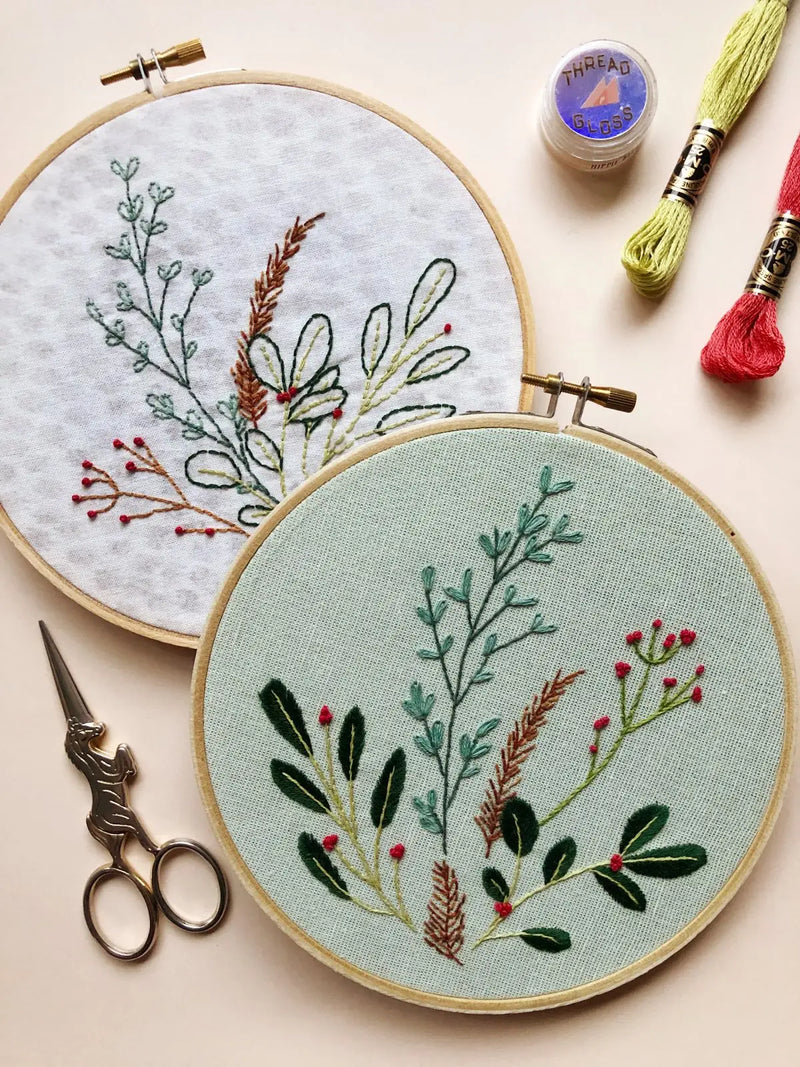 MCJ* Botanical Winter Embroidery Pattern -  - Arts & Crafts - Feliz Modern