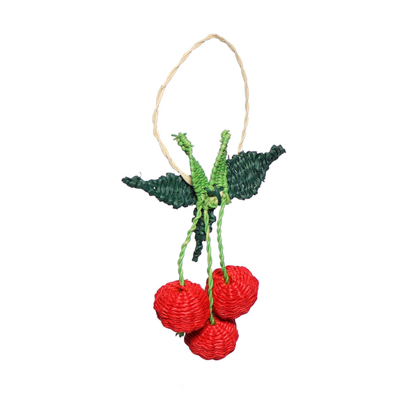 TCN* Woven Cherry Ornament -  - Christmas - Feliz Modern