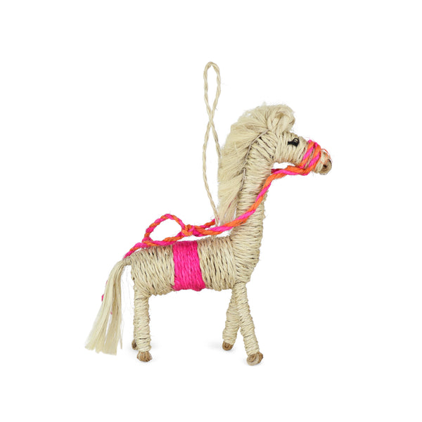 TCN* Woven Horse Ornament -  - Christmas - Feliz Modern